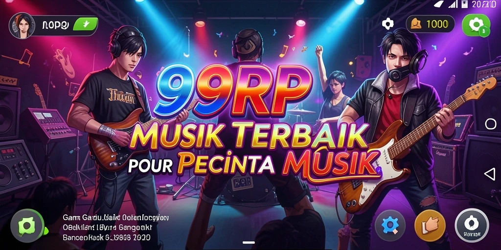 Screenshot gameplay 99RP yang menampilkan permainan musik yang seru.