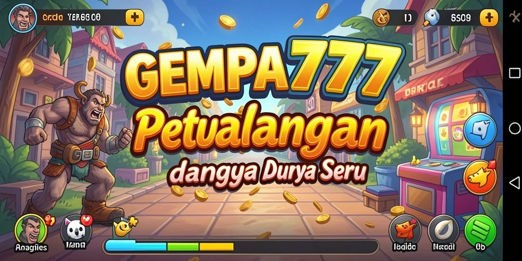 Tangkapan layar GEMPA777 menampilkan aksi gameplay yang seru dan penuh warna.