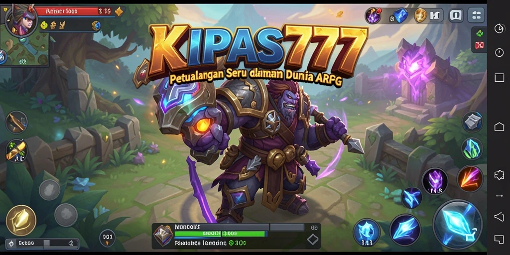 Screenshot gameplay KIPAS777 menampilkan pertarungan epik dan karakter menarik.