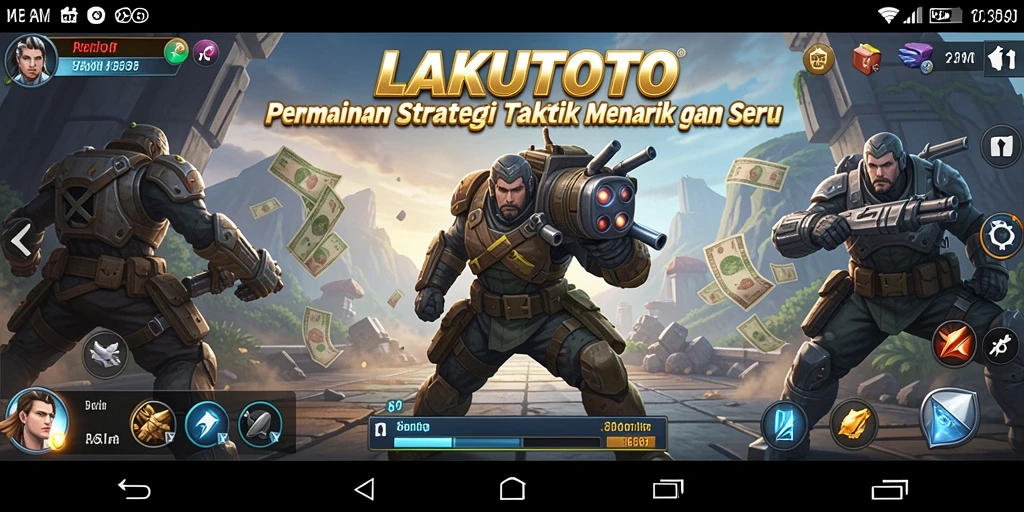 Tampilan gameplay LAKUTOTO di dunia strategi yang imersif.