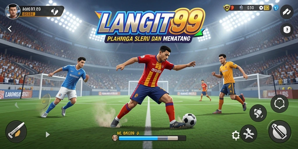Screenshot LANGIT99 menunjukkan momen seru dalam pertandingan olahraga.