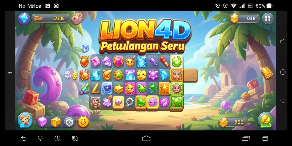 Tampilan gameplay yang seru dan penuh warna dari LION4D.