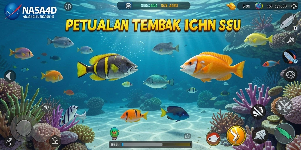 Screenshot dari gameplay seru Tembak Ikan di NASA4D.