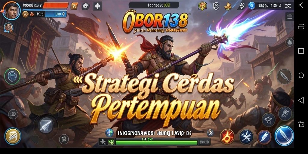 Tampilan gameplay menarik dari OBOR138 yang menampilkan strategi pertempuran.