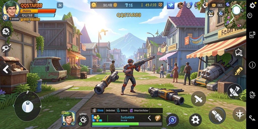 Tampilan menarik dari gameplay simulasi QQSTAR88.