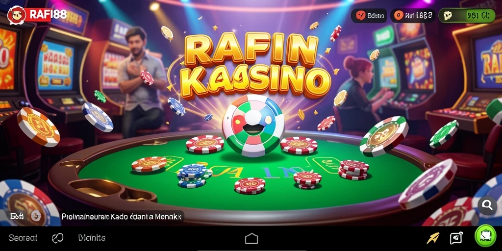 Screenshot utama RAFI88 menampilkan gameplay Kasino yang mengasyikkan.